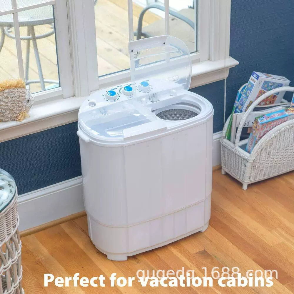 双桶衣物洗衣机衣服全自动小型宿舍迷你礼品外贸家用一件代发