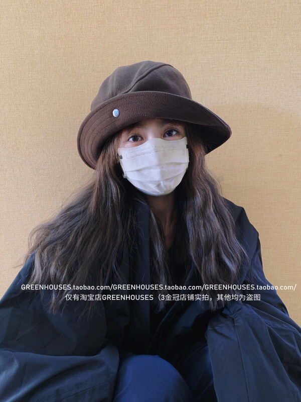 一帽多戴 日系复古毛呢渔夫帽子女2025秋冬新款简约百搭遮阳盆帽|undefined