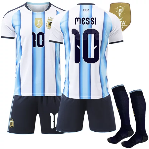 2526 New Football Jersey 11 Di Maria 21 Dybala World Cup Argentina Home Jersey Number 10 Messi Jersey