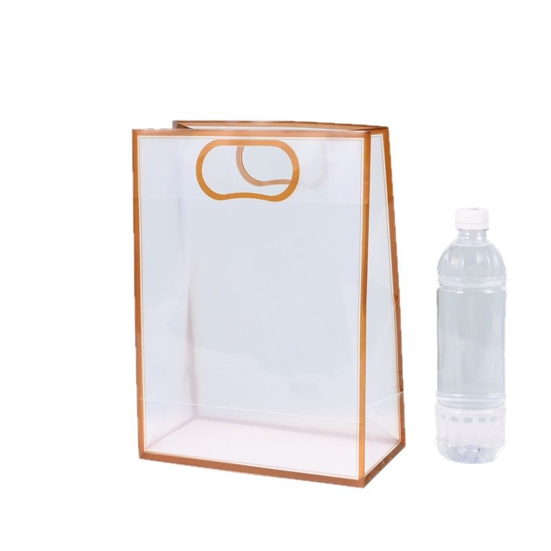PP bolsas transparentes de mano de alto grado de sensación de 1 de junio día de los niños con regalo de mano plástico esmerilado regalo de cumpleaños de boda bolsa de regalo