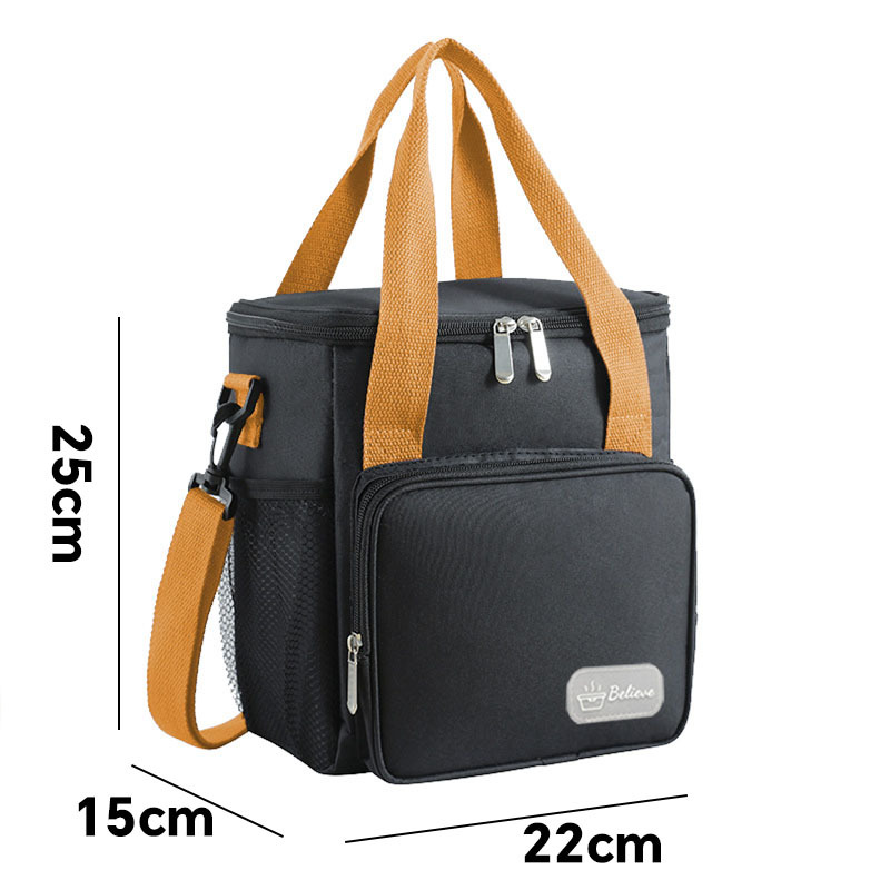Etiquetado de comercio transfronterizo bolsa de hielo bolsa de picnic bolsa de almuerzo portátil bolsa de almuerzo de gran capacidad bolsa de arroz de aislamiento de tela Oxford
