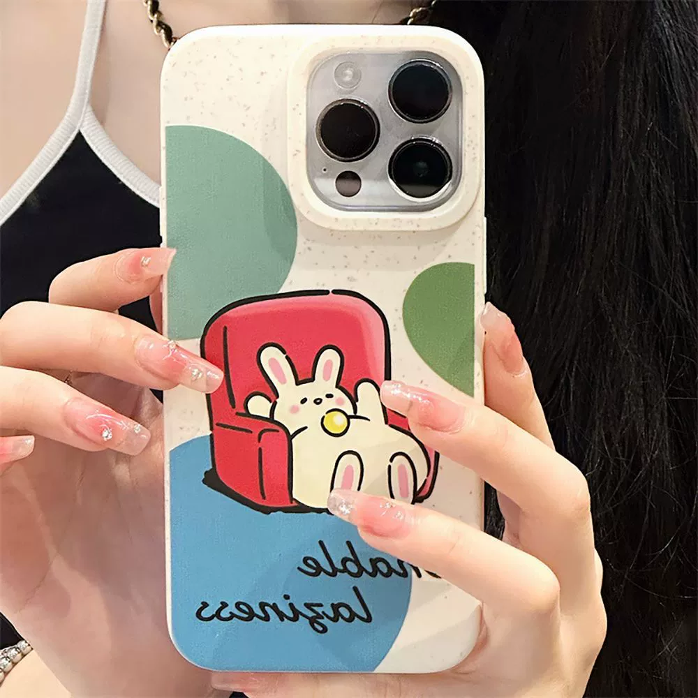 Apple, совместимый кролик, iPhone 16, чехол для телефона, 16 Pro Max, 12