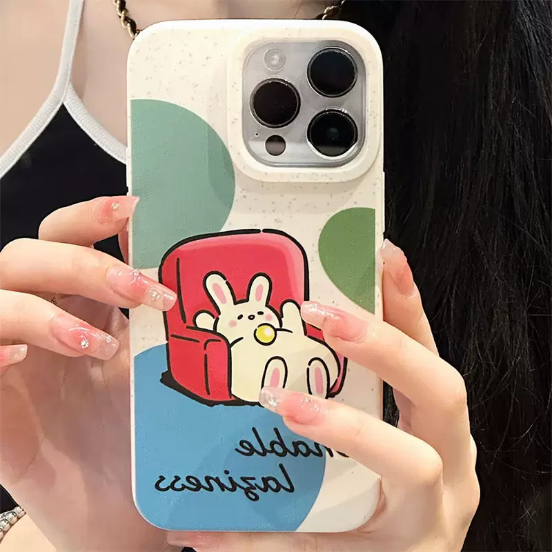 Apple, совместимый кролик, iPhone 16, чехол для телефона, 16 Pro Max, 12