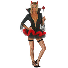 S-XL Halloween Devil Costume Women's Vampire Queen Game Uniform Cosplay COS Suit