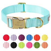 Y 70195 Adjustable Solid Color Nylon Dog Collar ��ɫ����Ȧ
