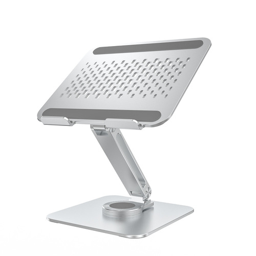 360-degree rotatable aluminum alloy laptop stand, foldable storage, suitable for Apple computer cooling bottom