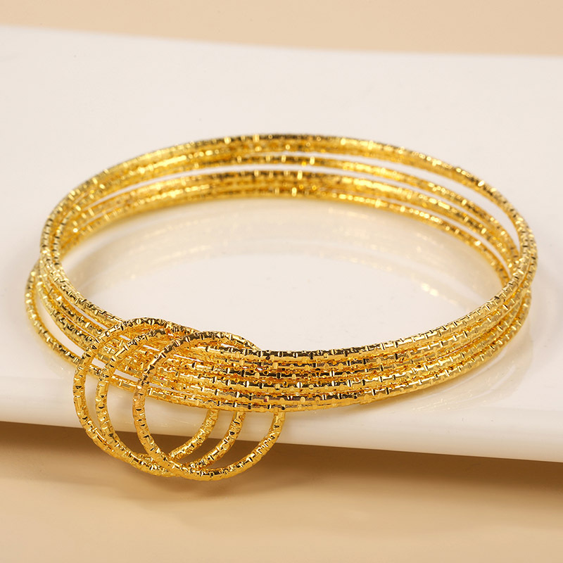 Simple Style Geometric Alloy Plating Womenu0027S Bangle