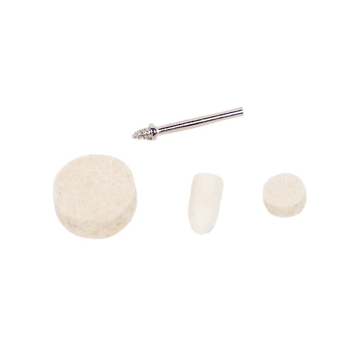 Suministre mini molino eléctrico accesorios especiales espejo pulido rueda una variedad de boutique opcional pulido lana cabeza