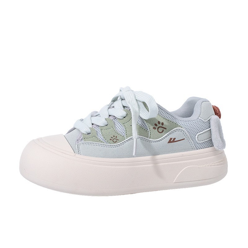 Retirada con calentamiento de lana, zapatos de invierno nuevos zapatos de mujer, zapatos de algodón bajos, zapatos de estilo de perro lindos, zapatos de estudiante