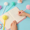 Cartoon students Creative Mao Ball Pen Girl Write Declacing Handbook Pen Children's cute cylindrical pen school gift pen