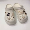 01 Hole shoes white+black and white bear butterfly set