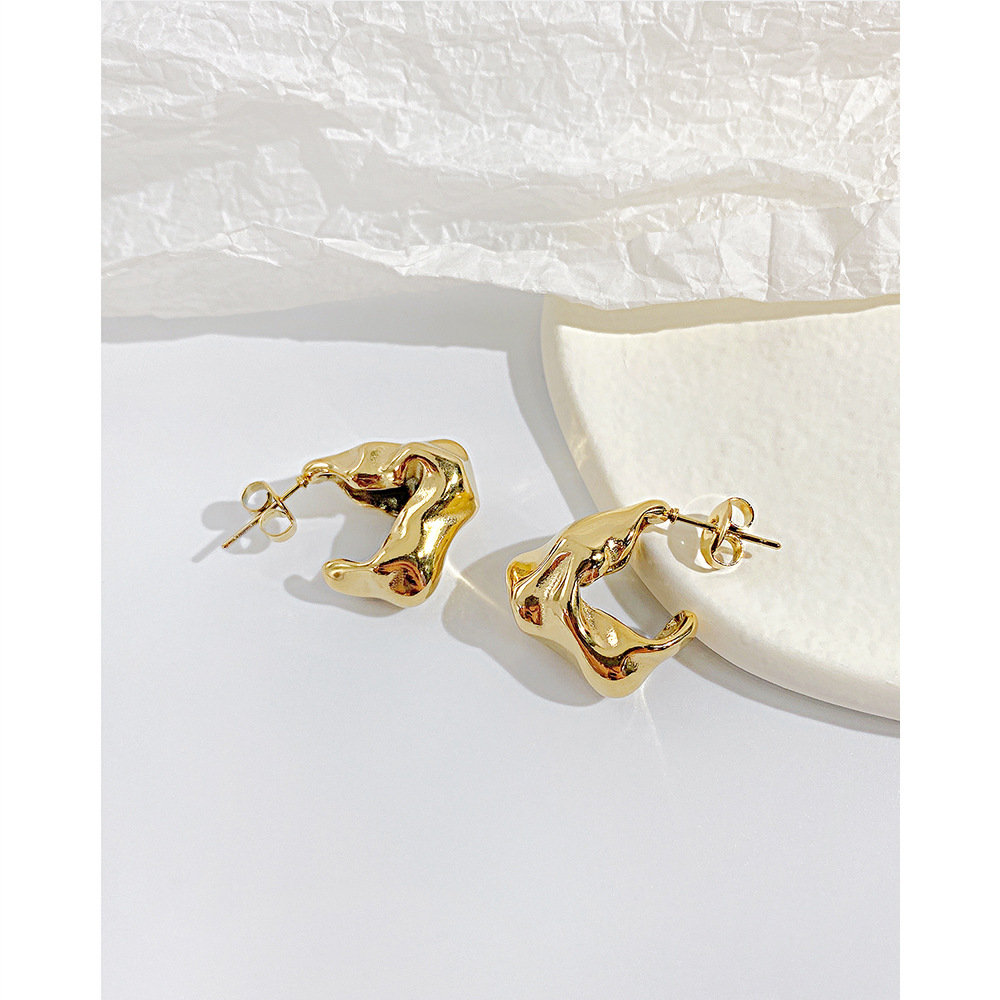 Fashion Irregular Stainless Steel Earrings Stainless Steel Earrings