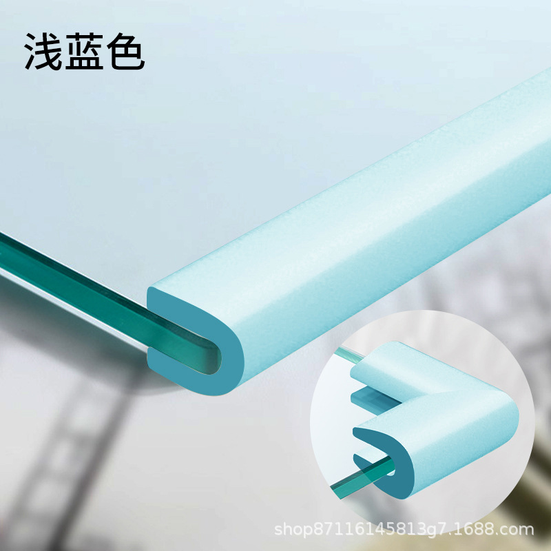 [glue-free model] card slot u-shaped light blue [package thickness below 2cm]