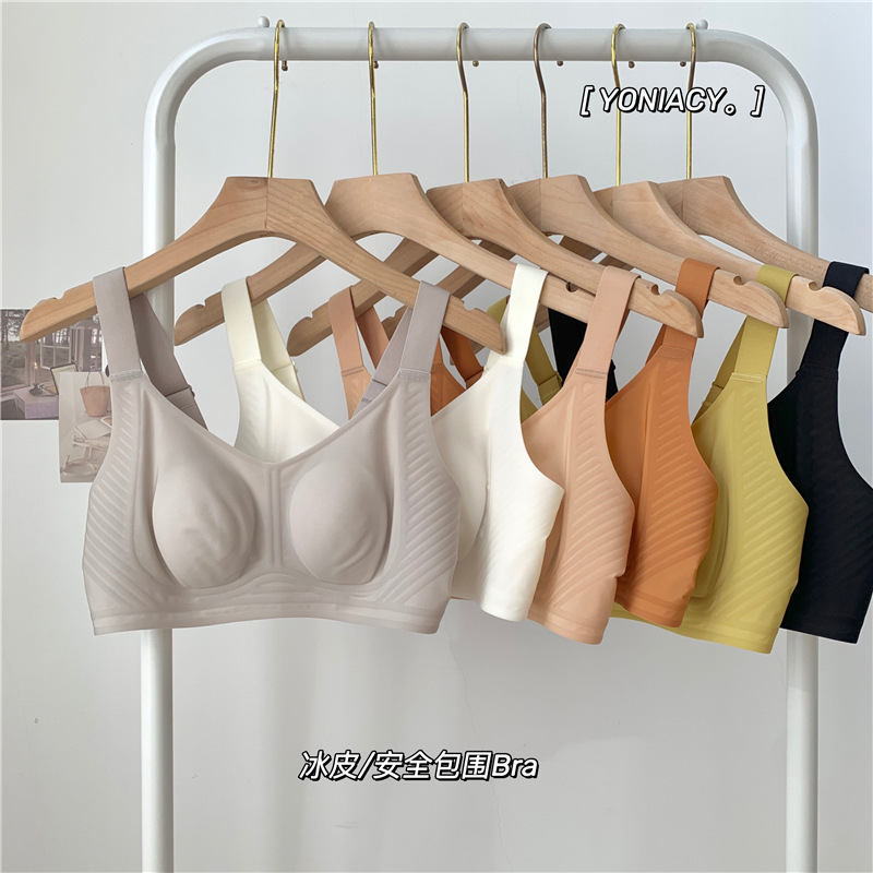 Anti-sagging big chest small bra push up breast seamless comfortable thin bra plus size underwear for women