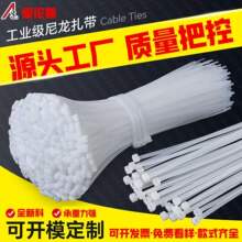 自锁式尼龙扎带100套/包黑白扎带塑料扎条高强度抗老化加粗捆扎带