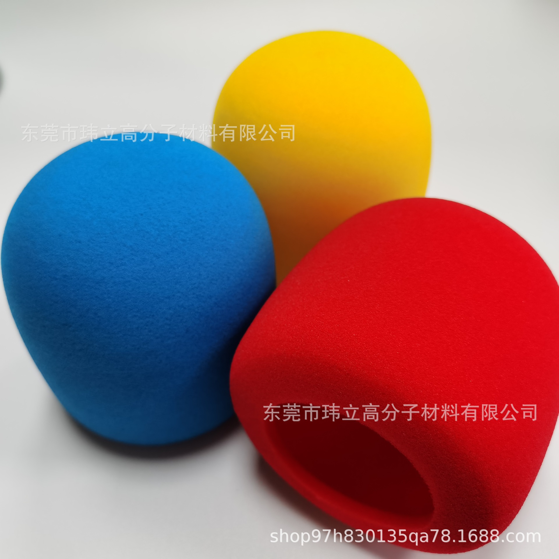 屁颠虫麦克风防风海绵罩 Q3手机直播K歌话筒套 方块麦防喷绵