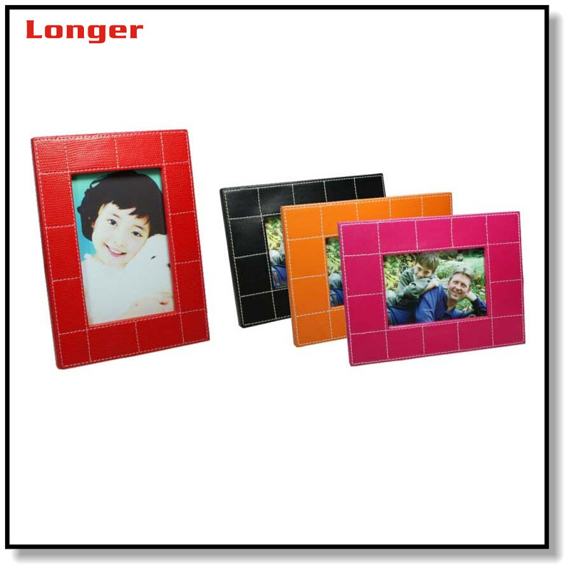 Creative office gift PU leather photo frame bed cabinet interior photo frame LG5003