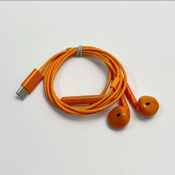 [Orange 6U] type-c digital chip bare wire headphones