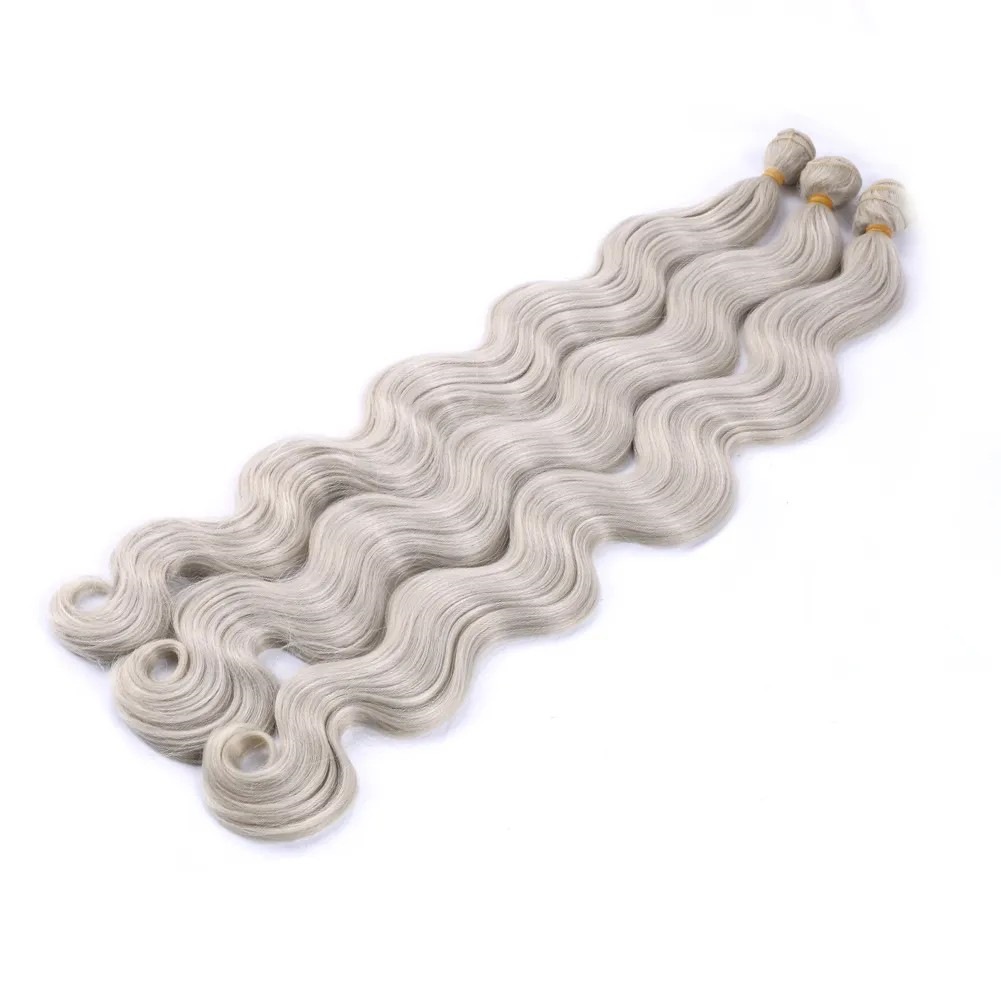 Syntetisk hestehale hårextensions bodywave silkeagtig_voghion.com
