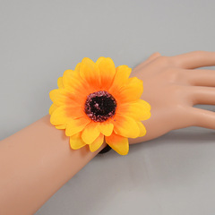 ヒマワリの花の粘皮筋運動会の入場式の太陽の花の子供のダンスの道具の手首の花の卸売りをシミュレーションします。