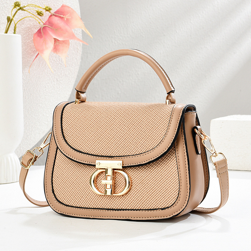 Bolso de moda 2025 nuevo bolso de moda de color contraste bolso de hombro casual bolso de textura bolsas