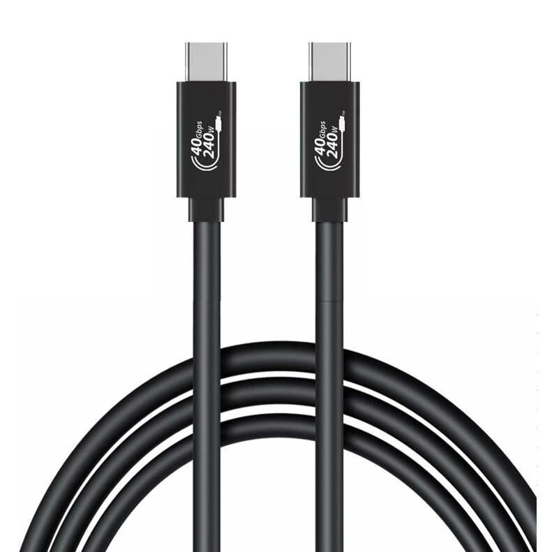 Thunderbolt 4 Full-Featured Data Cable Supports 8K High-Definition Screen Projection, 40Gb Transmission, 240W Super Fast Charging, and Coaxial Cable