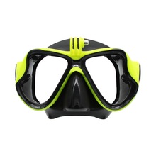潜水镜硅胶成人水肺潜水GoPro支架深潜面镜厂家直销浮潜潜水面罩