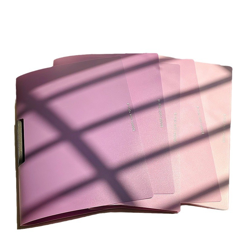 Carpeta de varilla de tracción Carpeta de gradiente Carpeta de varilla de tracción gruesa Carpeta de documentos de prueba de estudiantes Carpeta sin perforación