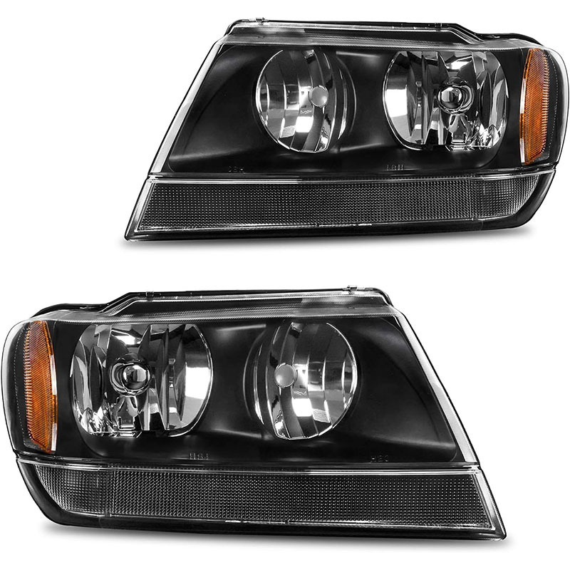Adecuado para Jeep Grand Cherokee coche original estándar americano faro Grand Cherokee99-04 negro
