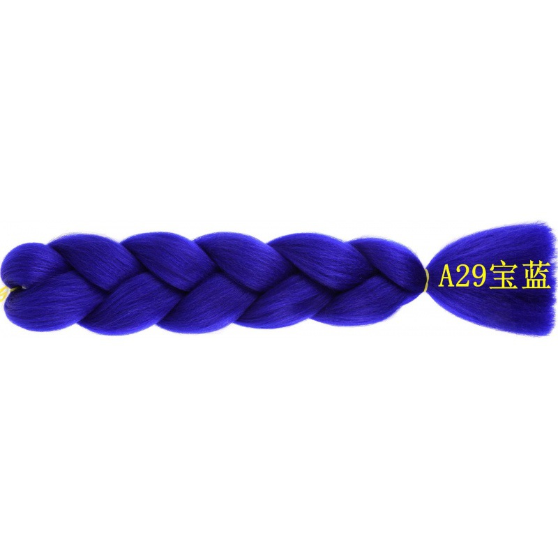 Extensiones de trenzas jumbo de 24 pulgadas, cabello sintético para trenzar