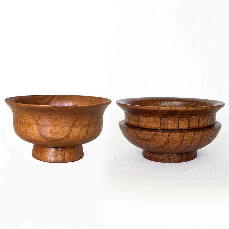 Directo de fábrica creativa de leche mongol tazón de primera clase de madera Xizango tazón redondo de mantequilla tazón de madera Xizango