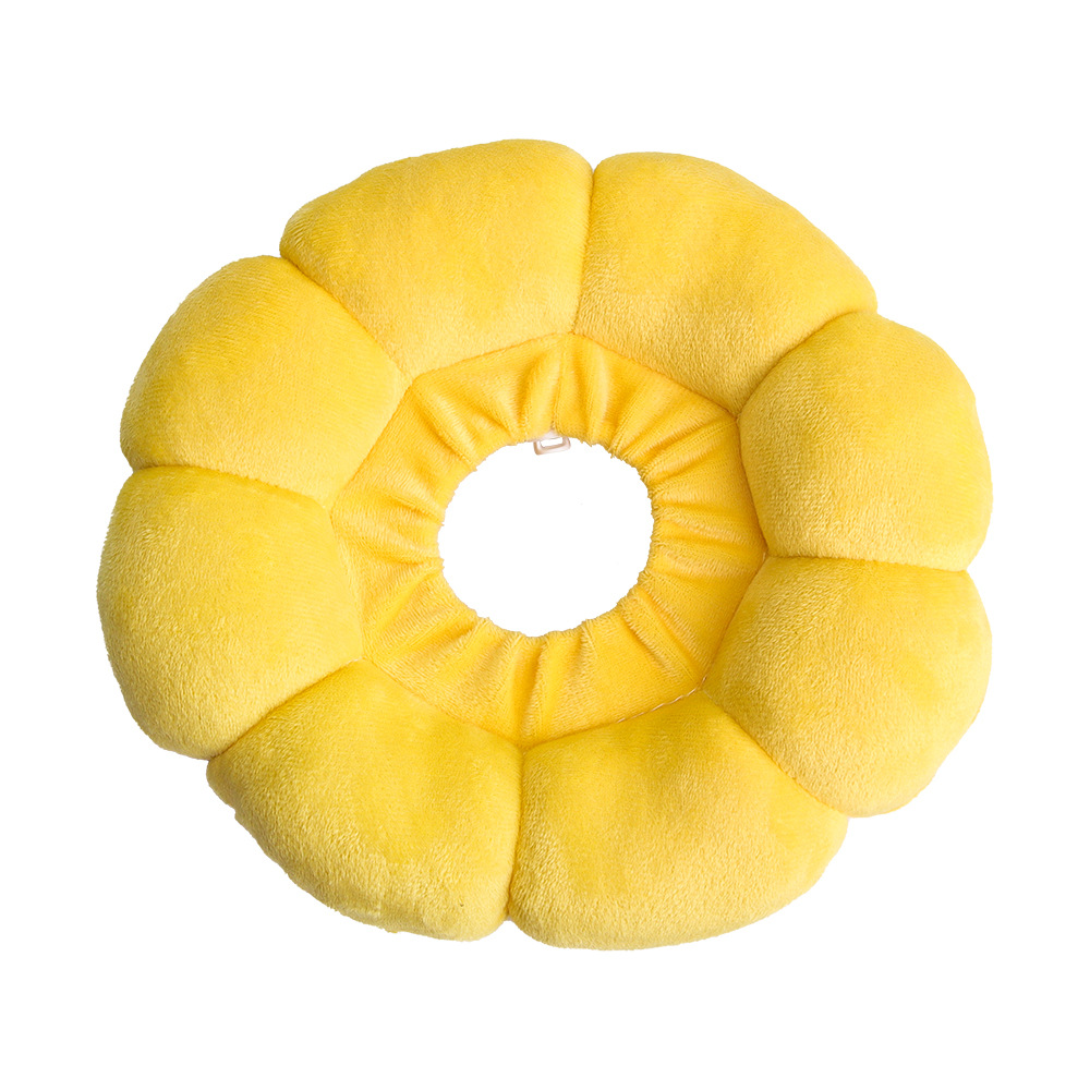 Elizabeth Circle Girasol lleno de algodón a prueba de lamer Donuts collar de gato anillo de vergüenza para mascotas anillo de gato anti-mordedura al por mayor