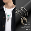 Brand accessory hip-hop style, sweater, necklace stainless steel, wholesale