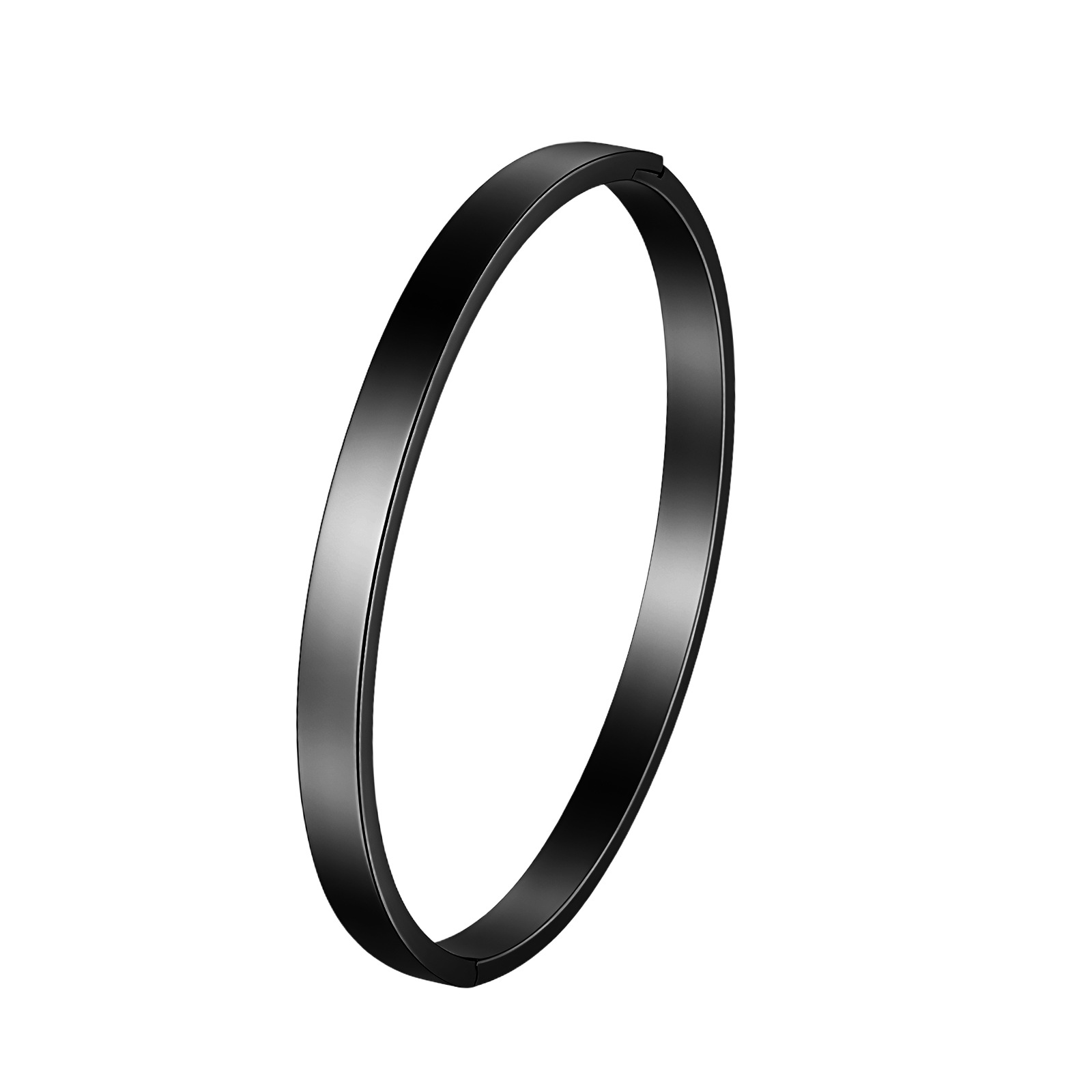 Transfronterizo europeo y americano simple brillante hebilla pulsera estilo frío 4mm6mm ancho chapado en oro pareja pulsera de acero inoxidable pulsera