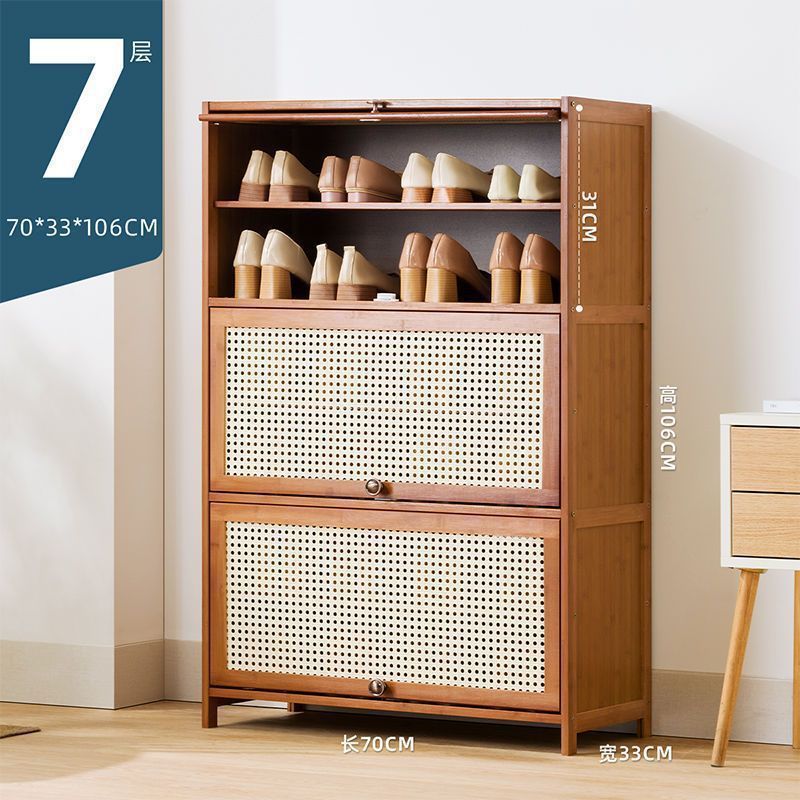 Fábrica directa puerta doméstica almacenamiento interior de gran capacidad ahorrar espacio gabinete de zapatos simple a prueba de polvo dormitorio de alquiler de vivienda