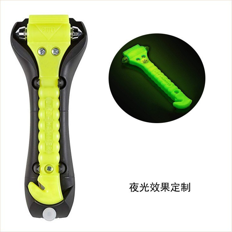 Car Safety Hammer, Multifunctional Dual-Head Metal Escape Tool with Cutter, Essential for Car Emergency Use