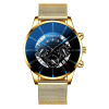 Men's fashionable quartz watch for leisure for beloved, simple and elegant design