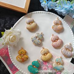 名家真宋锦双面葫芦包挂件饰diy手工材料包沙龙团建活动生日礼物