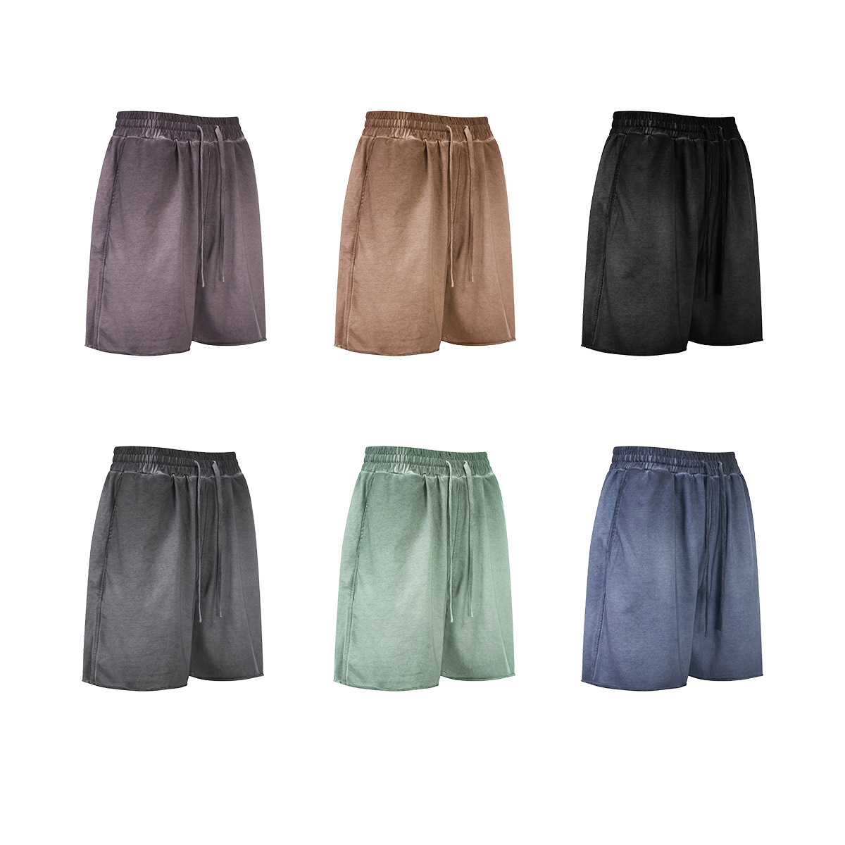 Chain tide verano al por mayor transfronterizo lavado para hacer viejos pantalones cortos de verano calles europeas y americanas pantalones cortos deportivos sueltos