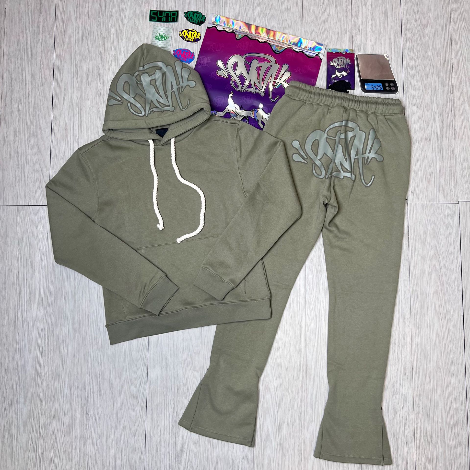 01 juego verde (accesorios + paquetes)