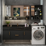 Шкаф для прачечной на балконе комбинированный каменная тарелка интегрированный бассейн шкаф для ванной комнаты