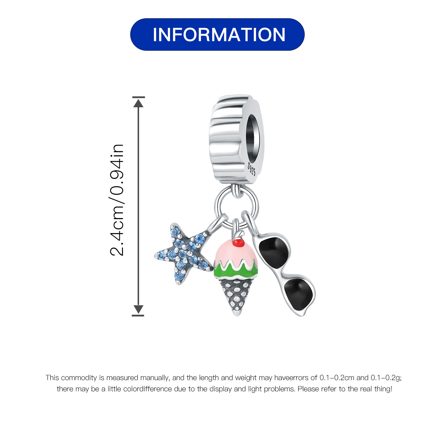 1 Piece 925 Sterling Silver Heart Shape Basketball Anchor Pendant display picture 24