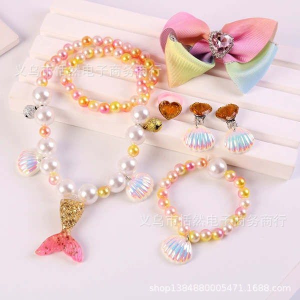 Yellow set, gift box, pack, "fish tail" cut, 6 pieces