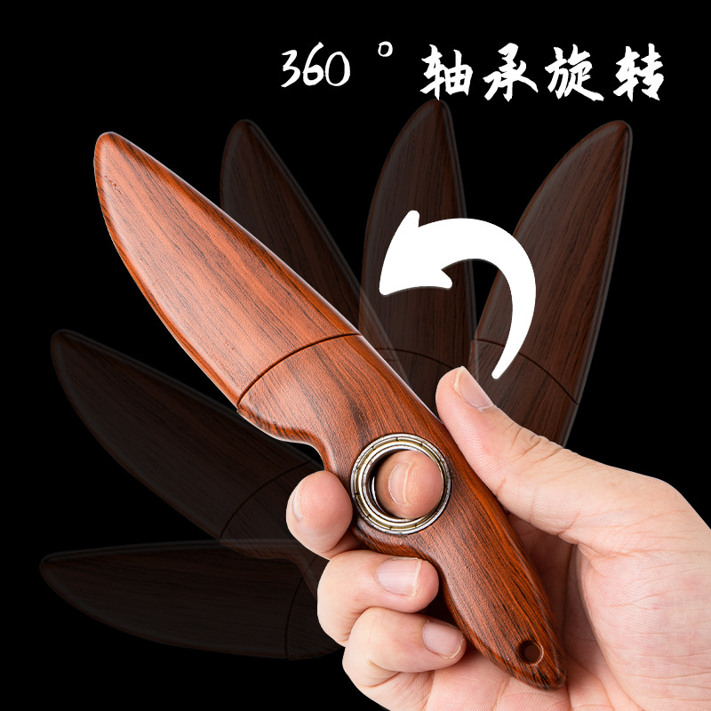 Bearing rotating small knife, 360-degree rotation, household fruit knife, outdoor handle meat, celebrity portable sharp knife