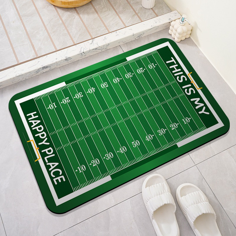 Estuche alfombra de campo de fútbol interior serie de campo de deportes de dibujos animados tapete decorativo dormitorio sala de estar alfombra de campo de fútbol