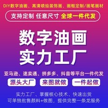 人物定制数字油画diy来图就做个性化定制丙烯颜料画手绘卧室挂画