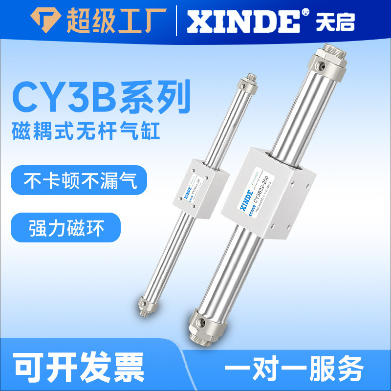 Magnetic Puppet Rodless Cylinder Cy3B6/10/15/20/25/32Cy1B40H*100/300/700/800~2000