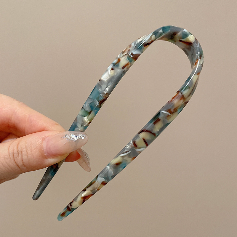 Antiguo estilo u flange pearl clip de cabello de mujer paso a paso mariposa clip de cabello de alta sensación cheongsam adorno de cabello artefacto de cabello