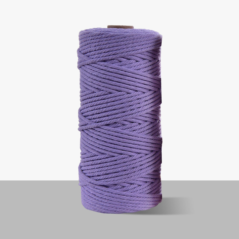 3mm cuerda de algodón colorido diy hecho a mano 4mm cuerda de tapiz cuerda tejida 5mm regalo cuerda de algodón decorativa cuerda de sombrero al por mayor