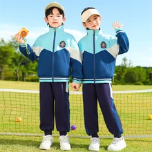 小学生校服春夏款三件套学院风儿童班服套装幼儿园园服春秋装男女
